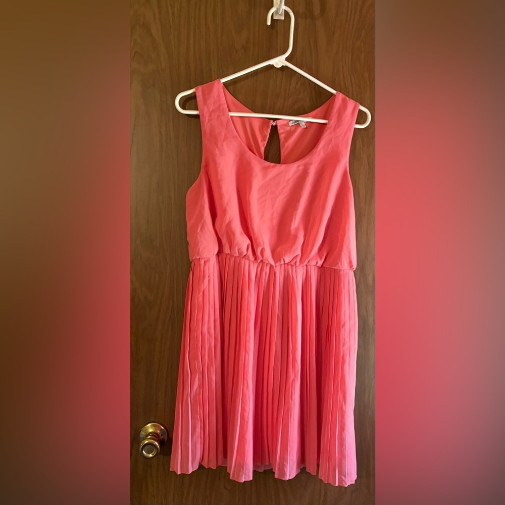 Charlotte Russe Coral Sleeveless Dress